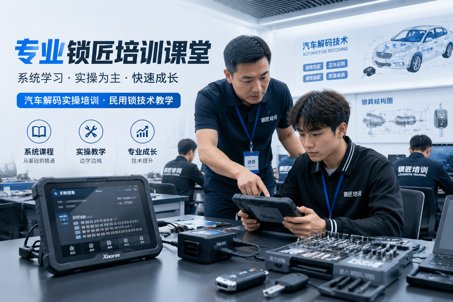 从零开始学锁匠技术:汽车解码与民用锁技能的系统成长路径